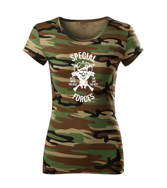 DRAGOWA tricou special forces pentru femei 150 g/m², de camuflaj