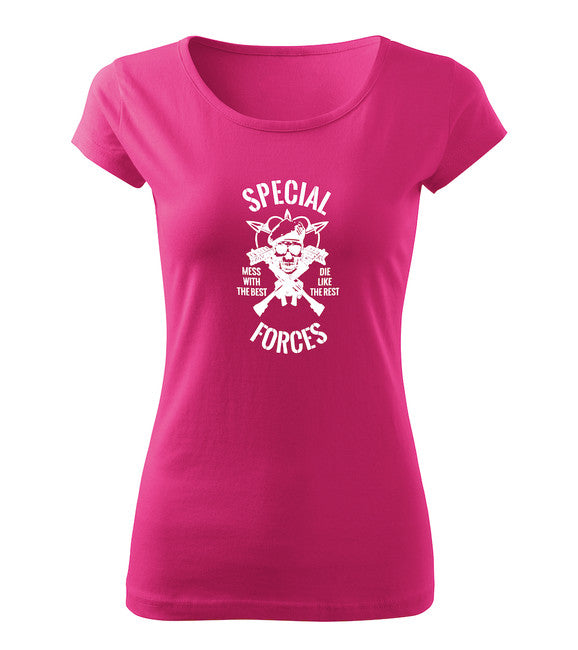 DRAGOWA tricou special forces pentru femei 150 g/m², roz