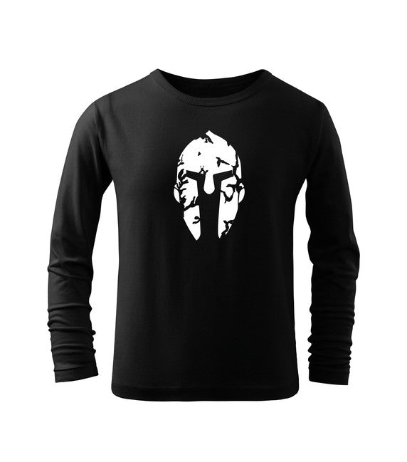 DRAGOWA Spartan tricou lung pentru copii, negru