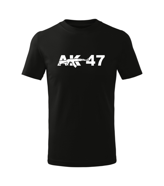 DRAGOWA AK-47 tricou scurt pentru copii, negru