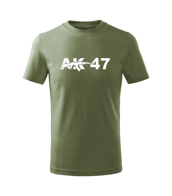 DRAGOWA AK-47 tricou scurt pentru copii, oliv