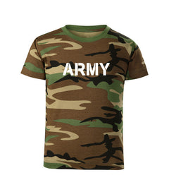 DRAGOWA tricou pentru copii cu mânecă scurtă army, camuflaj