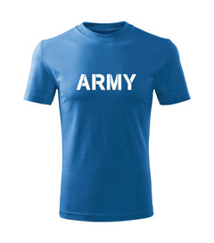 DRAGOWA tricou pentru copii cu mânecă scurtă army, albastru