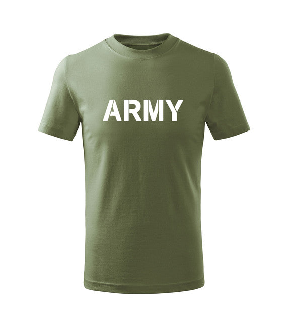 DRAGOWA Army tricou pentru copii cu mânecă scurtă, oliv