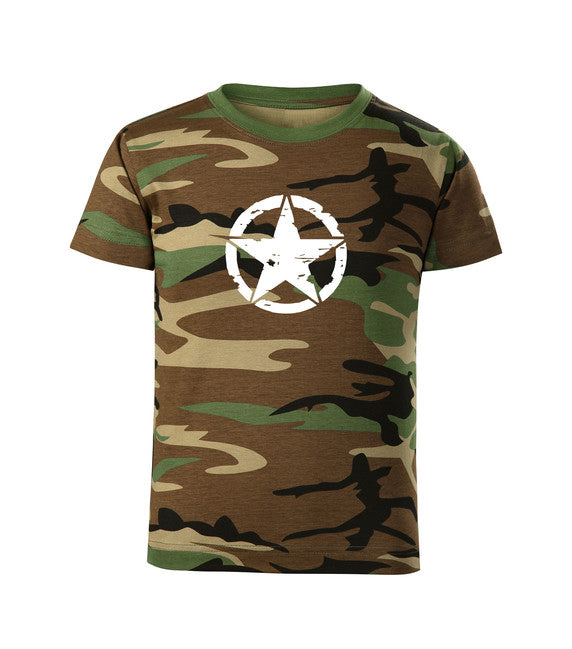 DRAGOWA Star tricou scurt pentru copii, de camuflaj