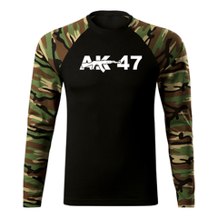 DRAGOWA Fit-T tricou cu mânecă lungă AK-47 160 g/m², woodland