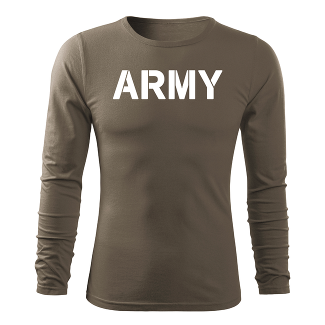 DRAGOWA Fit-T tricou cu mânecă lungă, army