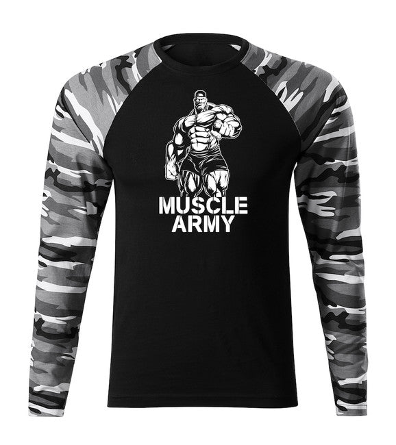 DRAGOWA Fit-T tricou cu mânecă lungă army man muscle 160 g/m², Metro
