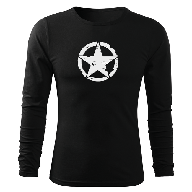 DRAGOWA Fit-T tricou cu mânecă lungă, star