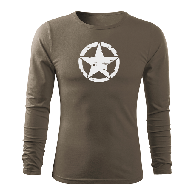DRAGOWA Fit-T tricou cu mânecă lungă, star