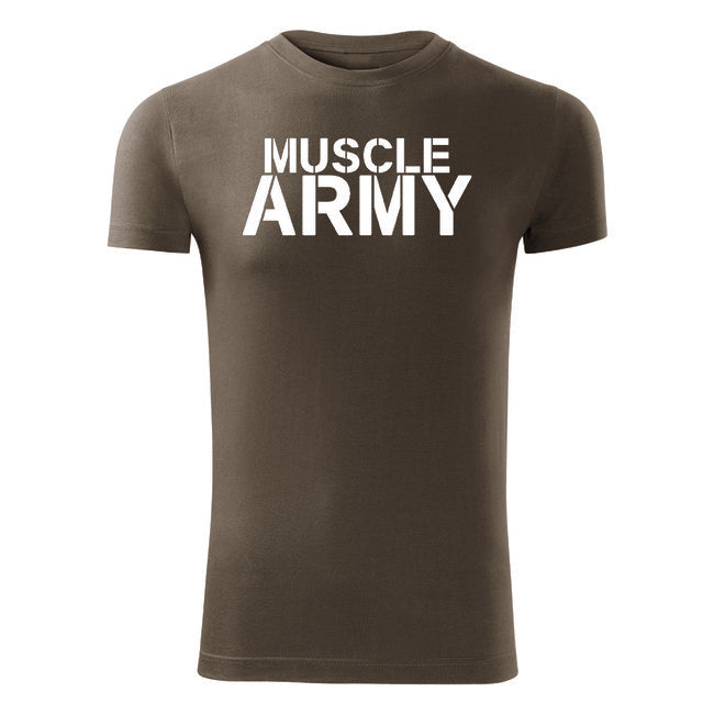 DRAGOWA muscle fitness tricou army 180 g/m², oliv