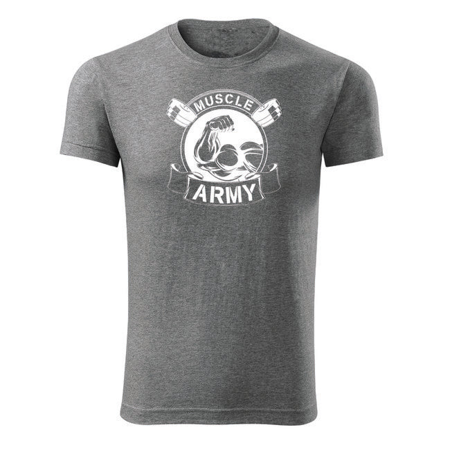 DRAGOWA muscle fitness tricou army original