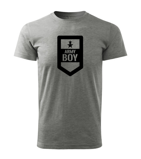 DRAGOWA army boy tricou scurt 160 g/m², gri