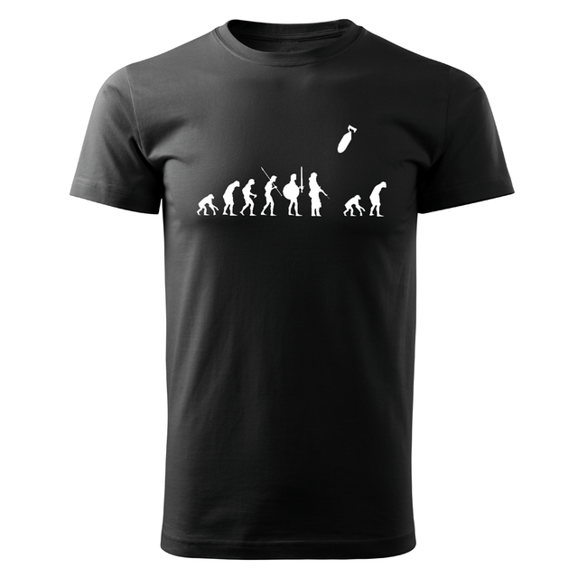 DRAGOWA evoluție tricou scurt 160 g/m², negru