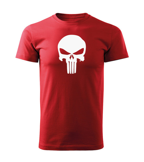 DRAGOWA Punisher tricou scurt 160 g/m², roșu