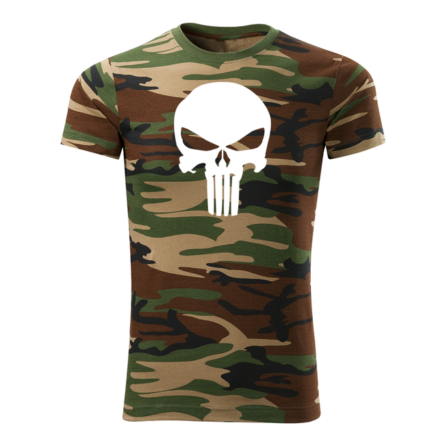 DRAGOWA punisher tricou scurt 160 g/m², de camuflaj