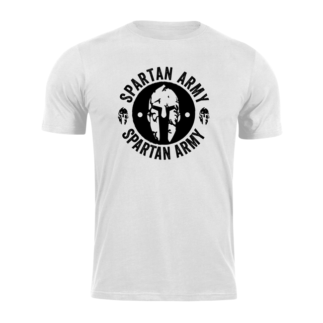 DRAGOWA Archelaos tricou scurt spartan army 160 g/m², alb