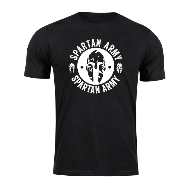 DRAGOWA Archelaos tricou scurt spartan army 160 g/m², negru