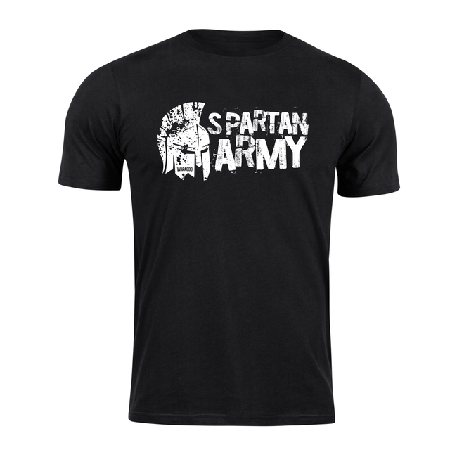 DRAGOWA Aristón tricou scurt spartan army 160 g/m², negru