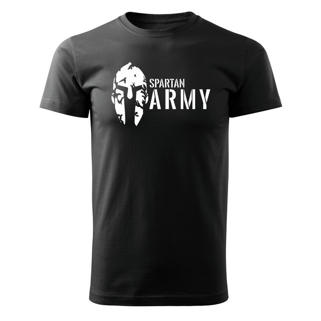 DRAGOWA Spartan army tricou 160g/m2, negru