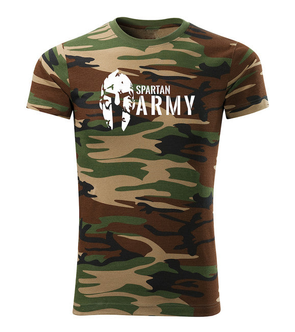 DRAGOWA spartan army tricou scurt 160 g/m², de camuflaj