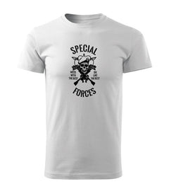 DRAGOWA tricou cu mânecă scurtă special forces 160 g/m², alb