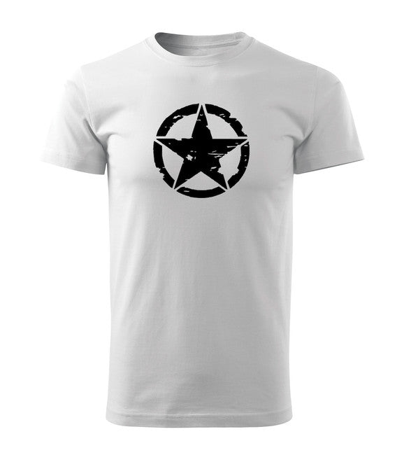 DRAGOWA tricou cu mânecă scurtă star 160 g/m², alb