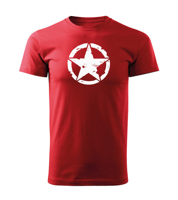 DRAGOWA tricou star cu mânecă scurtă 160 g/m², roșu