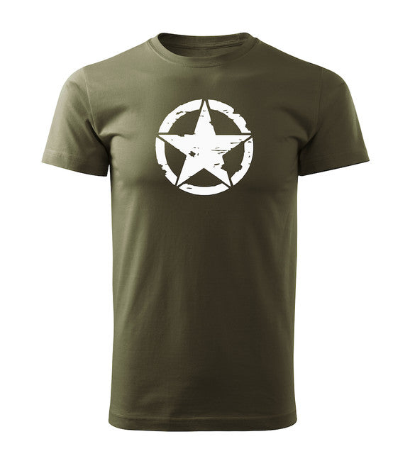 DRAGOWA tricou cu mânecă scurtă star 160 g/m², verde oliv
