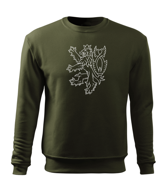 DRAGOWA hanorac bărbătesc leu ceh 300 g/m², verde oliv