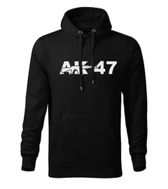 DRAGOWA hanorac bărbătesc cu glugă AK-47 320 g/m², negru