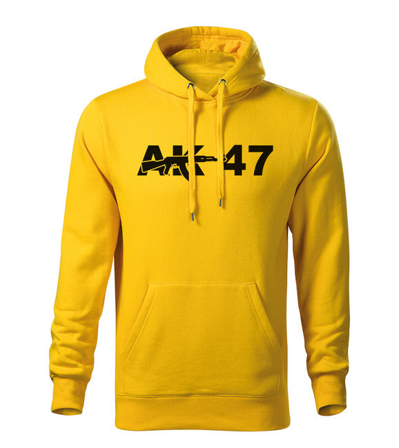 DRAGOWA hanorac bărbătesc cu glugă AK-47 320 g/m², galben