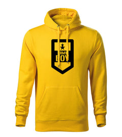 DRAGOWA hanorac bărbătesc cu glugă army boy 320 g/m², galben