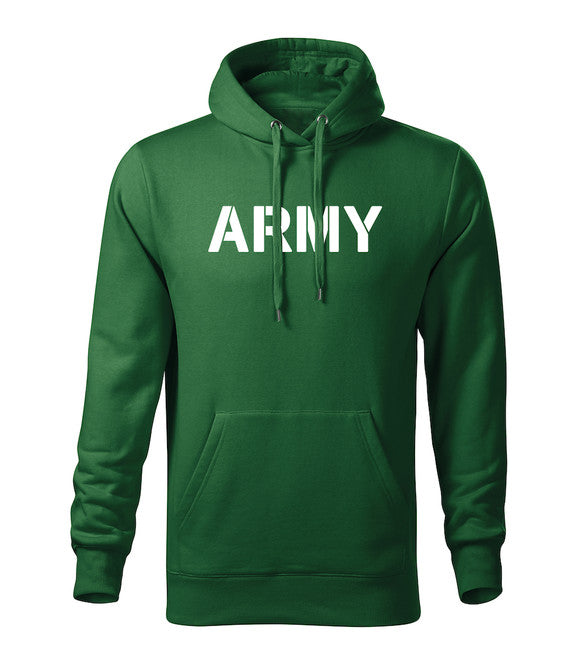 DRAGOWA hanorac army cu glugă pentru bărbați 320 g/m², verde