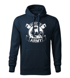 DRAGOWA hanorac bărbătesc cu glugă muscle army original 320 g/m², bleumarin