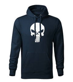 DRAGOWA hanorac bărbătesc cu glugă Punisher 320 g/m², bleumarin
