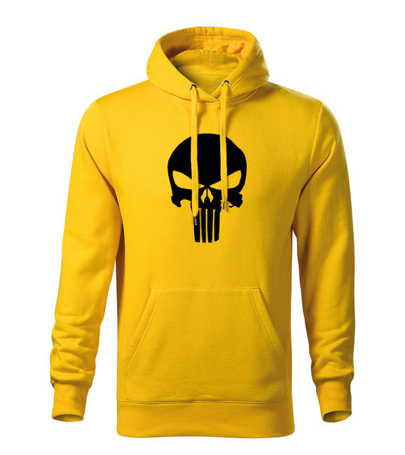DRAGOWA hanorac cu glugă pentru bărbați punisher 320 g/m², galben