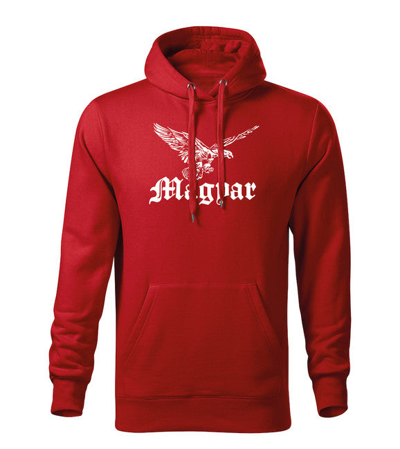 DRAGOWA hanorac bărbătesc cu glugă turul 320 g/m², roșu