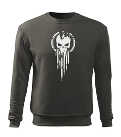 DRAGOWA hanorac bărbătesc skull 300 g/m², gri