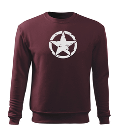 DRAGOWA hanorac bărbătesc star 300 g/m², bordo