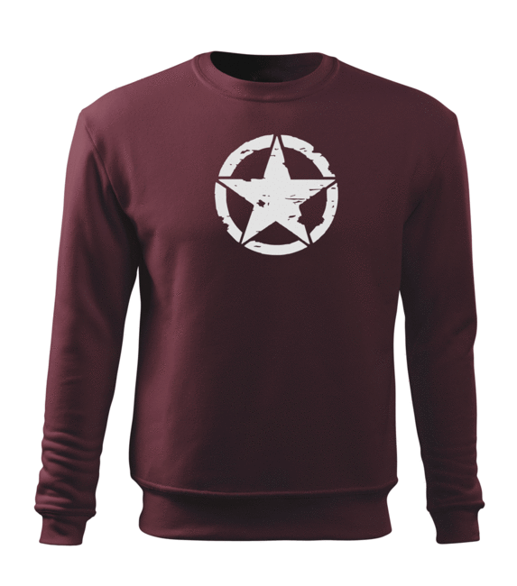 DRAGOWA hanorac star pentru bărbați 300 g/m², bordo