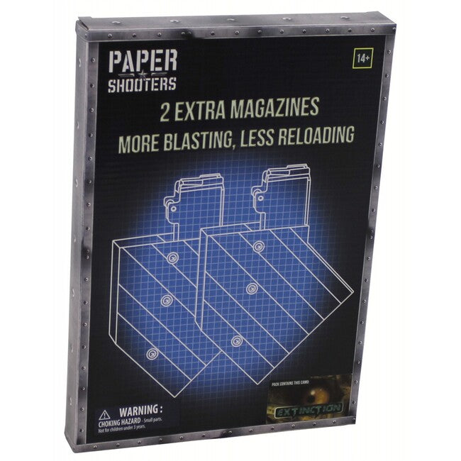 PAPER SHOOTERS Extinction set pliabil de armă încărcător, 2-pack