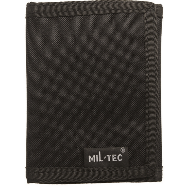 Mil-Tec portofel cu bandă velcro, negru