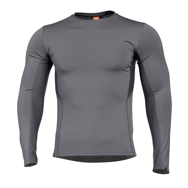 Pentagon Apollo Activity tricou funcțional cu mânecă lungă, gri