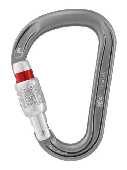 Petzl ATTACHE SCREW LOCK HMS carabinieră cu siguranță, gri