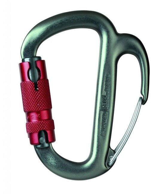 Petzl Freino carabinieră pentru coborâre Twist-Lock, cu blocare zăvor