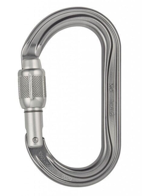 Petzl OK carabinieră Screw Lock ovală cu blocare cu șurub
