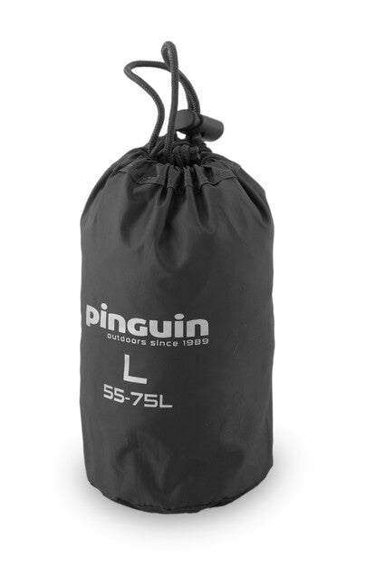 Pinguin Raincover husă de ploaie pentru rucsac, neagră, 55-75L