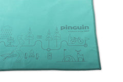 Pinguin Micro towel Map prosop 60 x 120 cm, turcoaz