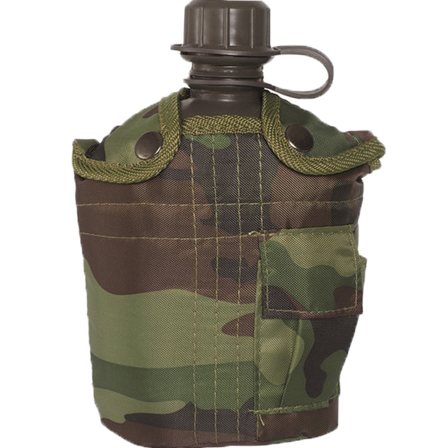 Mil-Tec US ploscă de teren 1l cu bol ALU, woodland